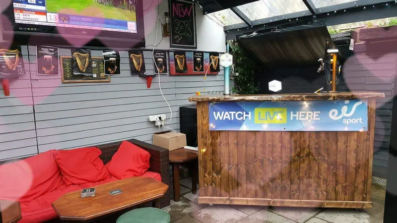 Heated beer garden with outdoor seating